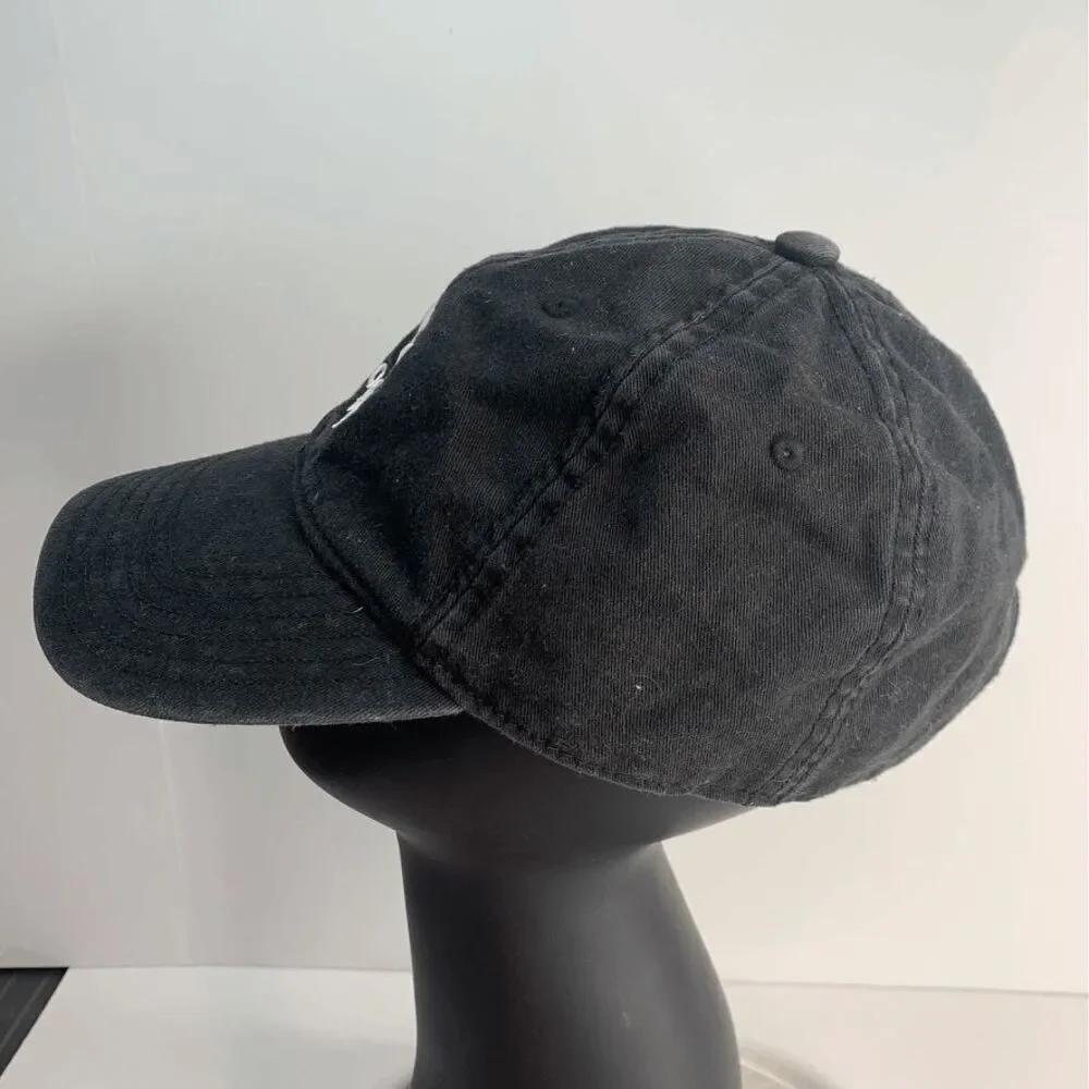 Adidas Hat Mens Adjustable Black White‎ Trefoil Logo Cotton Cap Dad Strapback